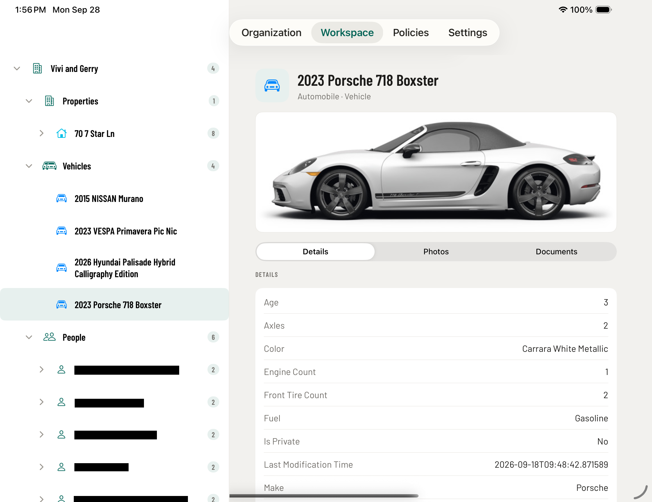 The UnifyOS app on iPhone Duo